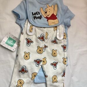 Disney Blue Winnie the Pooh Pajama Set